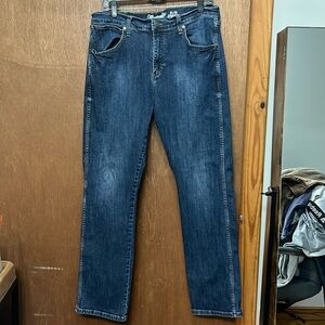 Wrangler Retro Men’s Jeans Size 34x32 Slim Straight Fit